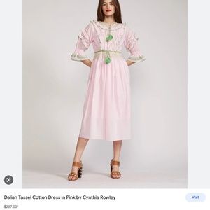 Cynthia Rowley Delilah Tassel Cotton Dress